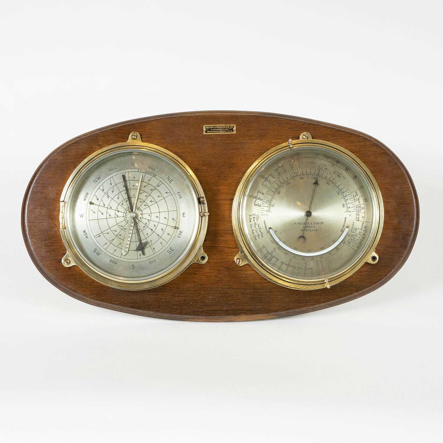 Barocyclonometer by Henry Hughes and Son Hatchwell Antiques Barocyclonometer by Henry Hughes and Son