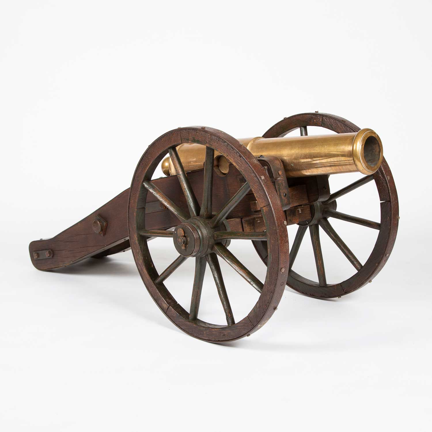 19th century French bronze muzzle loaded mountain cannon
