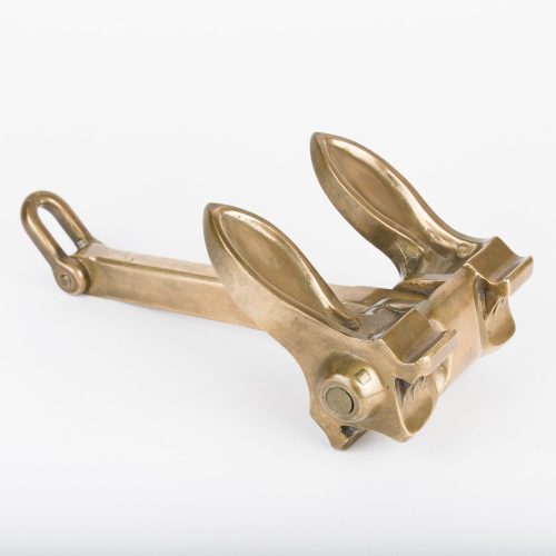 Model of a W. L. Byers stockless anchor
