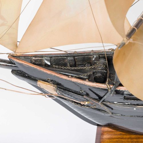 model of a three mast sailing ship Golden Horizon