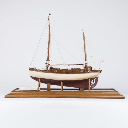 Merchant Ketch Model of a sailing Ketch - A. M. Dickie and Sons of Tarbert.