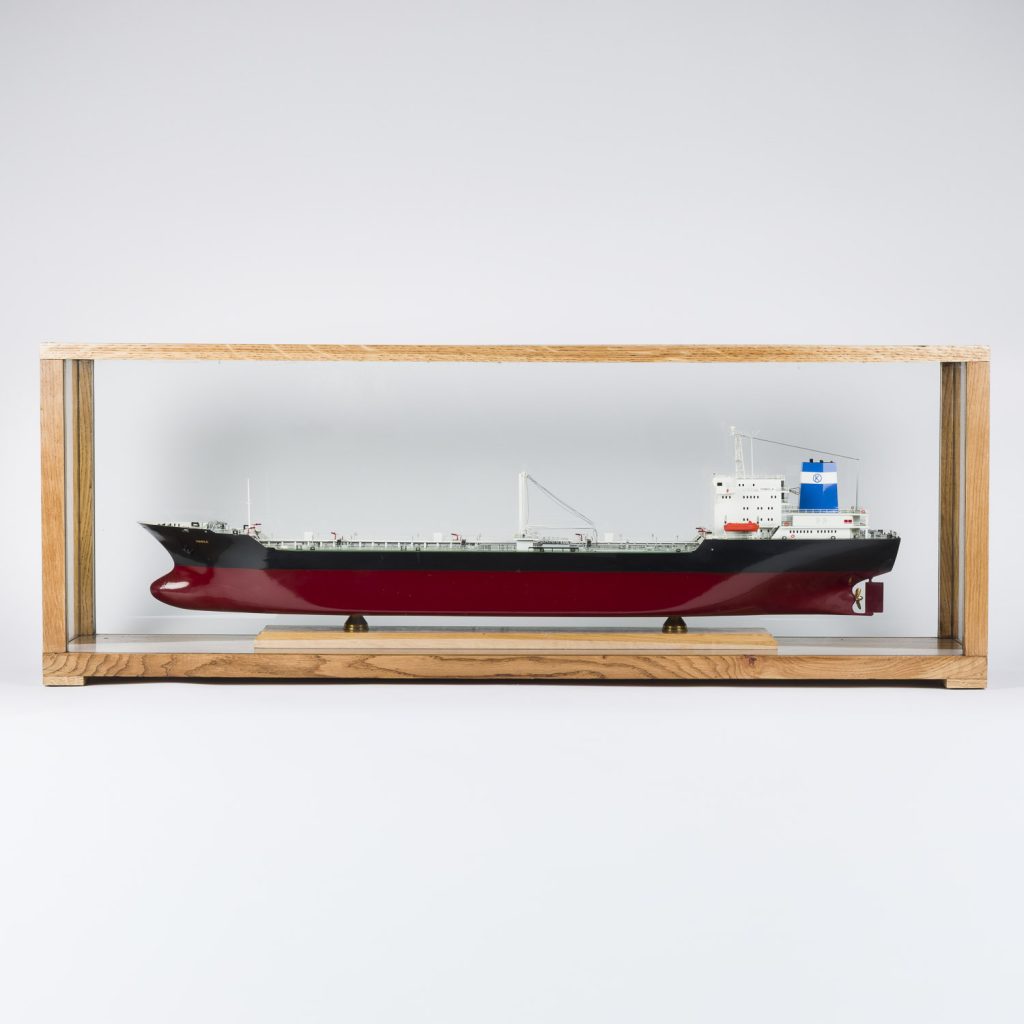 Shipbuilders scale model of tanker Danila