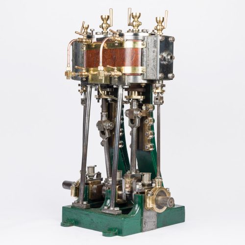 marine twin cylinder steam engine circa 1900